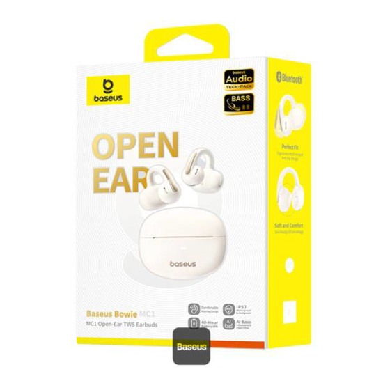 Image sur Écouteurs TWS à oreille ouverte OS-Baseus Bowie MC1 OL - Blanc